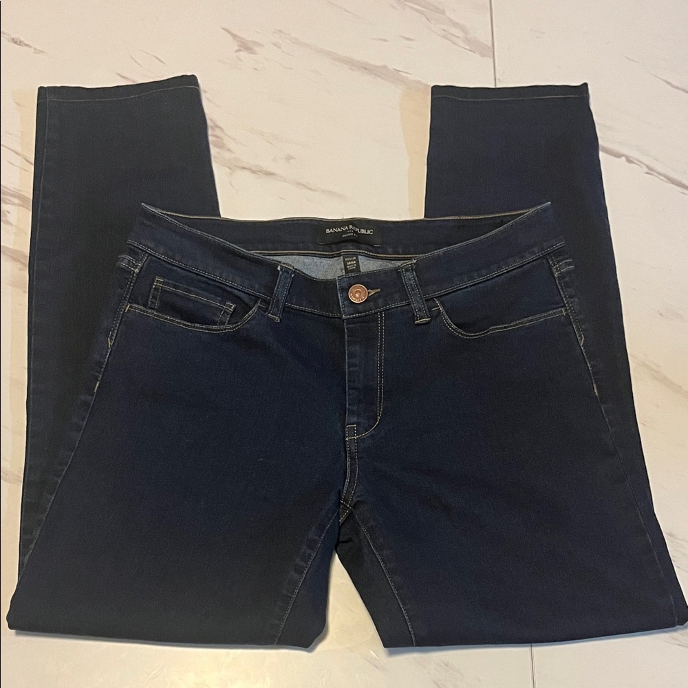 Banana Republic Dark Indigo Skinny Fit Jeans Sz 6 / 28